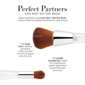 Trish McEvoy beauty balm in hand demonstrating 56 ml size and portability