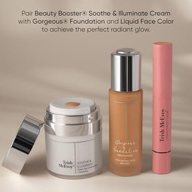 Trish McEvoy cream on vanity in lifestyle scene for effortless daily routine benefit