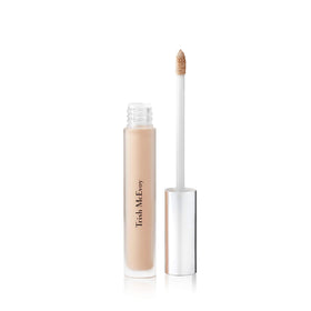 Trish McEvoy product front packaging showing shade Bare and clear labeling benefit