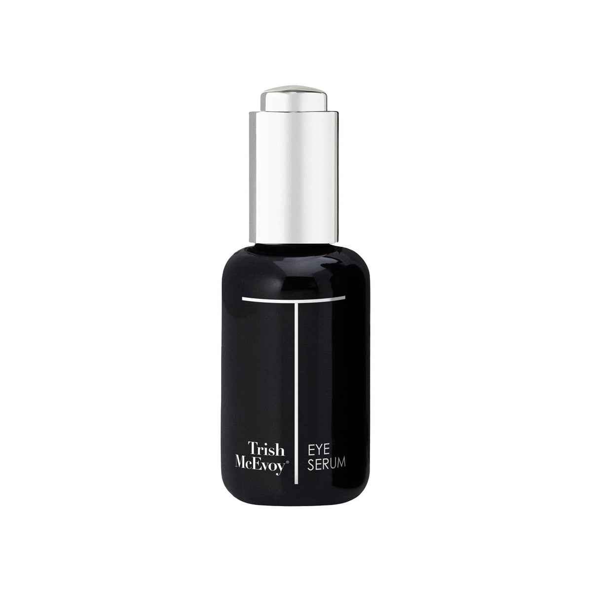 Trish McEvoy bottle front packaging showing sleek label and size, conveys premium benefit