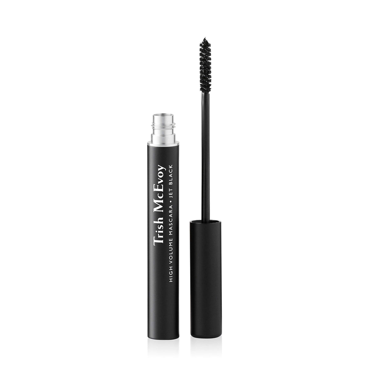 Trish McEvoy mascara front packaging showing product and compact benefit