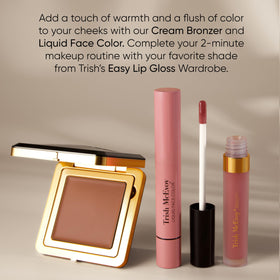 Trish McEvoy lip stain demo showing tinting benefit and natural color