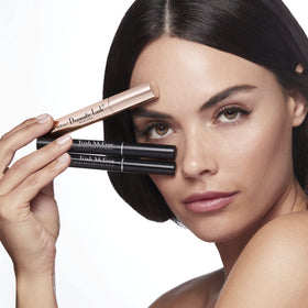 Trish McEvoy mascara applied to lashes illustrating length and definition