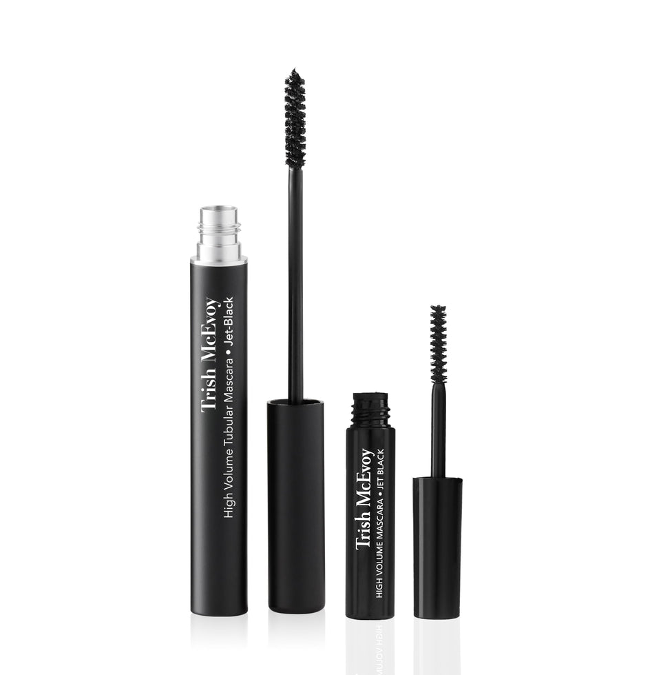 Trish McEvoy duo front packaging showing full and travel sizes for convenient portability