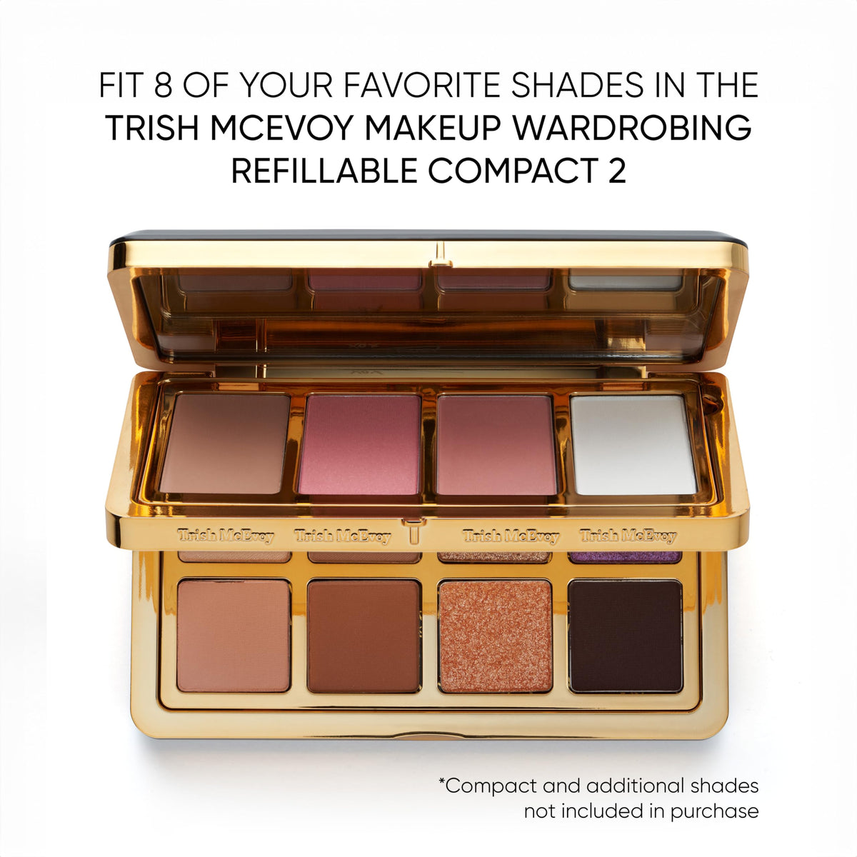 Trish McEvoy Tawny refill next to coin showing compact travel size