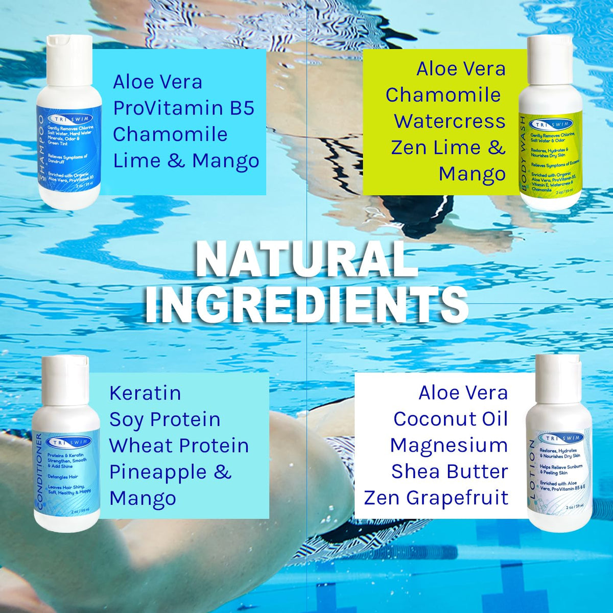 TRISWIM conditioner pour detail hydrating hair without heavy buildup