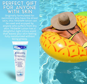 TRISWIM label with ingredient list and vegan cruelty-free badges