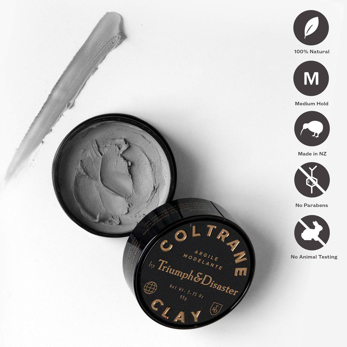 TRIUMPH & DISASTER natural ingredients beeswax and pracaxi oil showing nourishing benefit