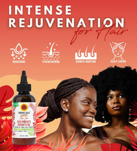 Tropic Isle Living oil applied to scalp demonstrating targeted nourishment