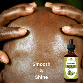 4 oz bottle beside everyday items showing Tropical Holistic travel-friendly benefit