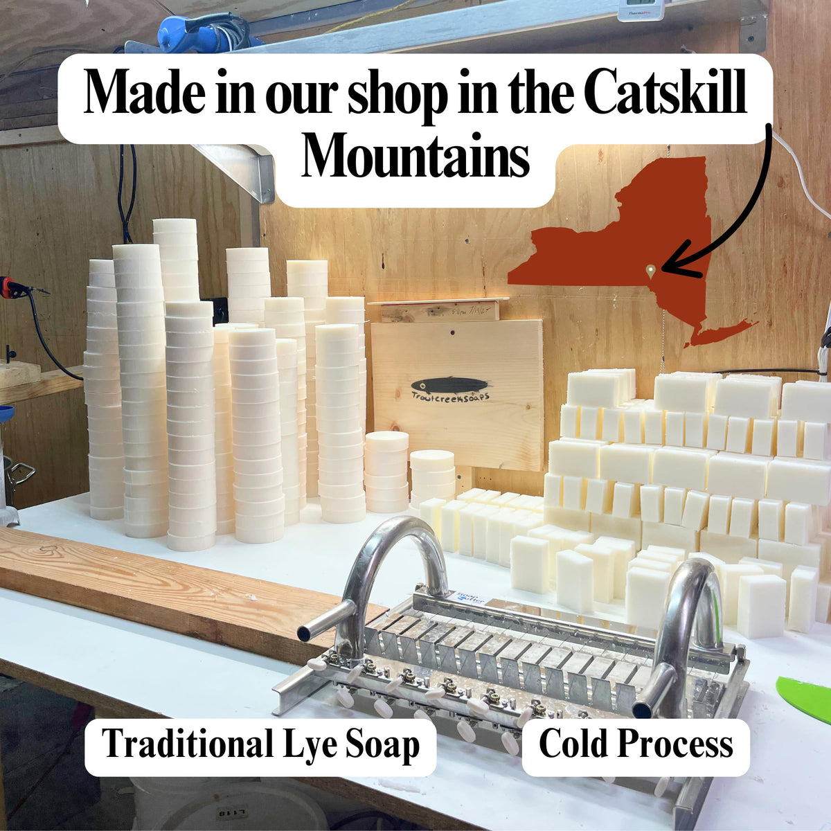 troutcreeksoaps paper packaging detail emphasizing eco-friendly recyclable materials benefit