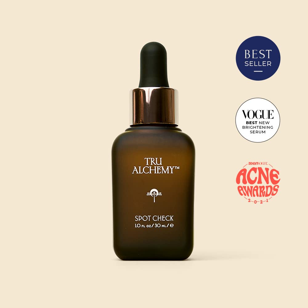 Tru Alchemy bottle on bathroom shelf lifestyle suggesting daily routine
