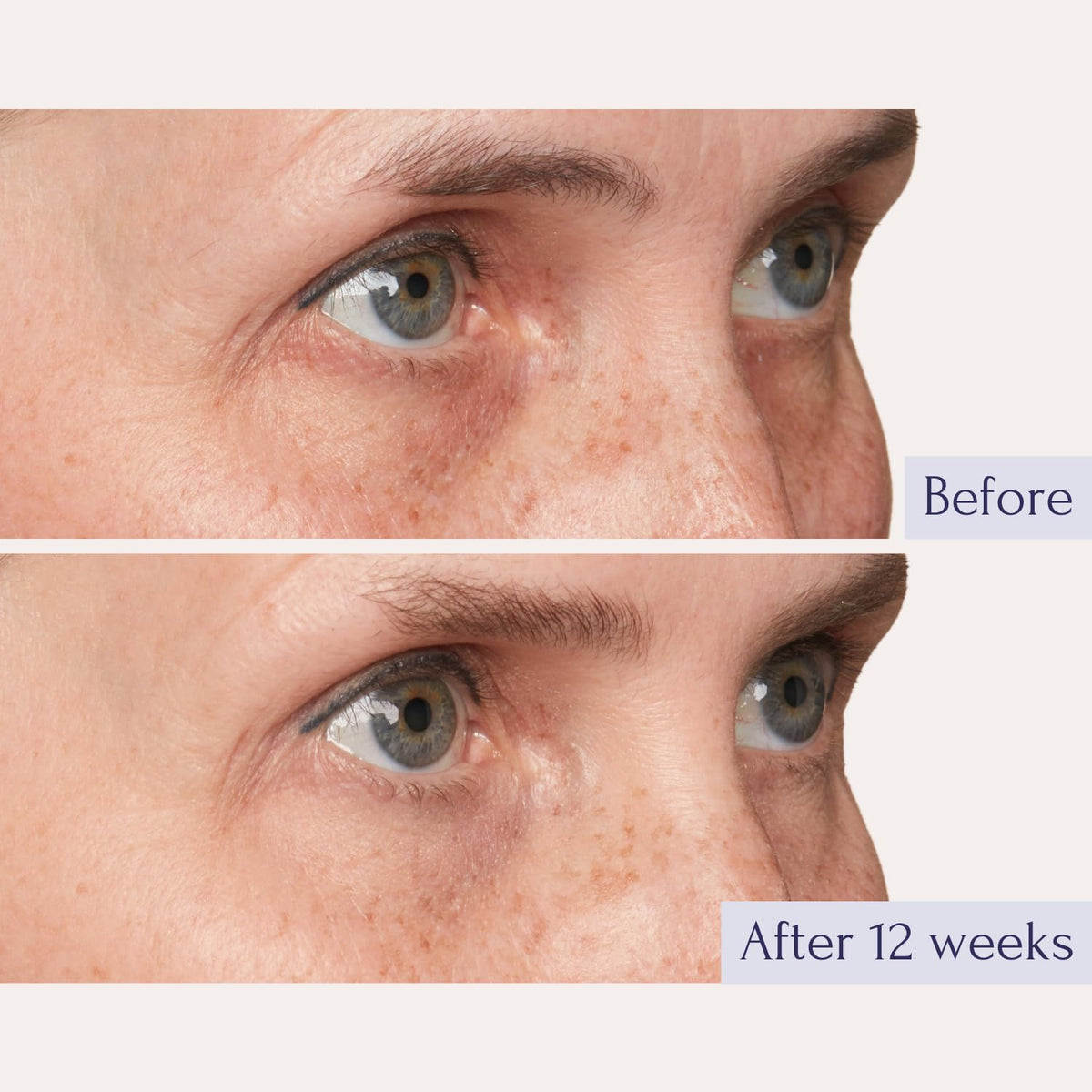 Tru Alchemy cream texture swirl highlighting lightweight hydrating formula for smoother under eyes