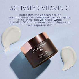 Applying Tru Alchemy Quench Crème on hand to show quick absorption and moisturized feel benefit