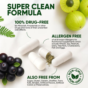 TRU BLOOM amla and hibiscus close-up highlighting natural superfood support
