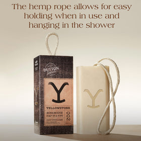 Tru Fragrance Beauty label and soap texture close-up showing artisanal kettle-crafted quality