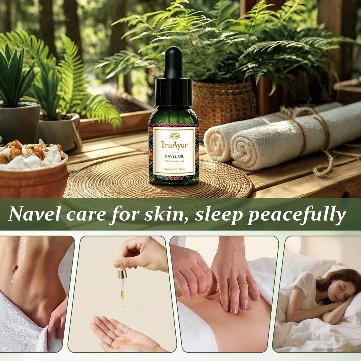 Truayur herbs flatlay highlighting ten natural botanicals for plant-derived nourishment