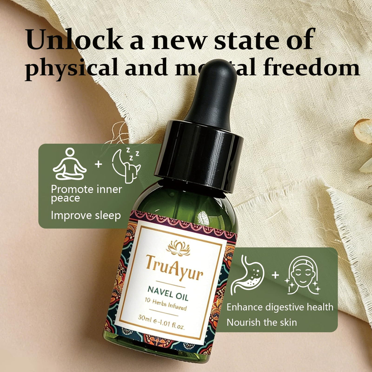 Truayur texture on palm demonstrating fast absorption and non-greasy finish