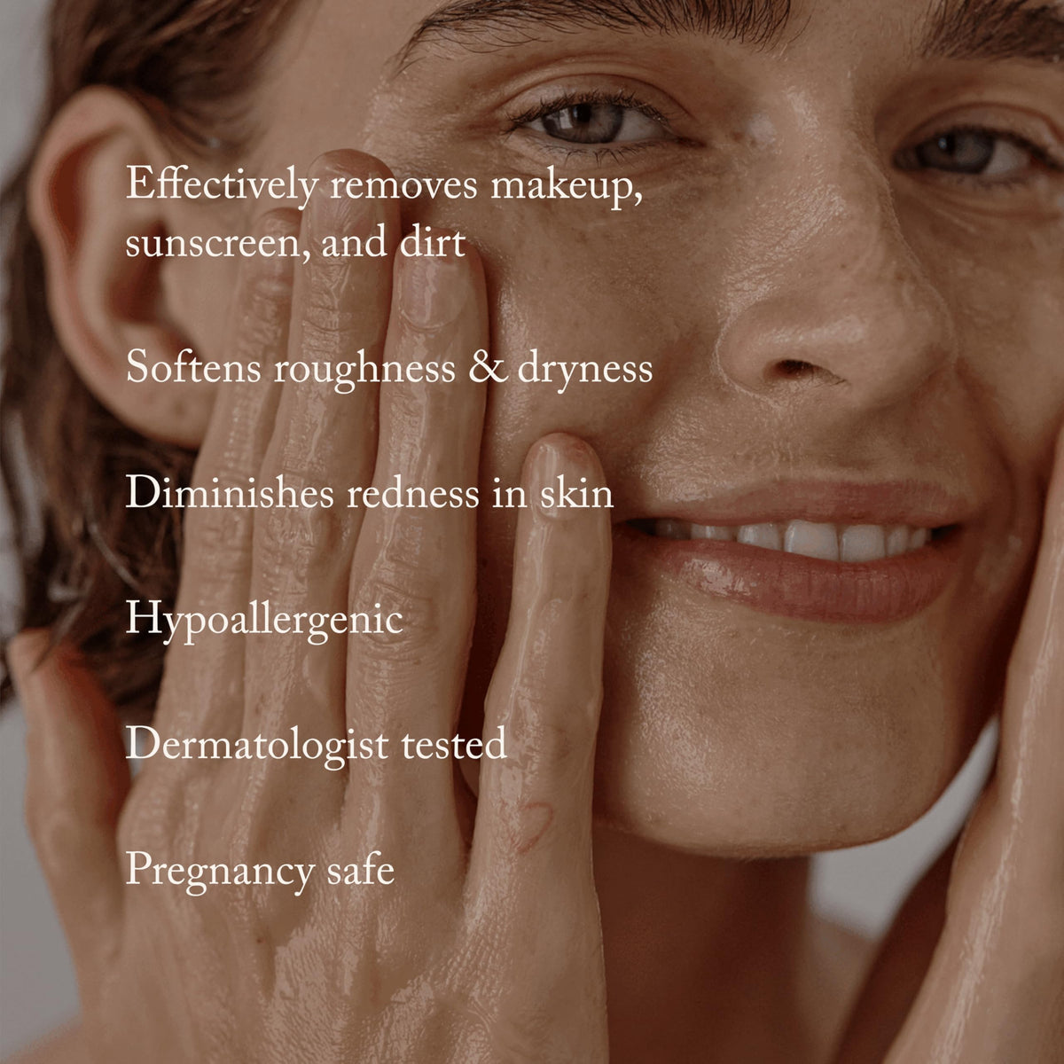 True Botanicals balm amount in hand demonstrating easy application