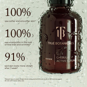 True Botanicals bottle beside moisturizer showing layering and routine compatibility