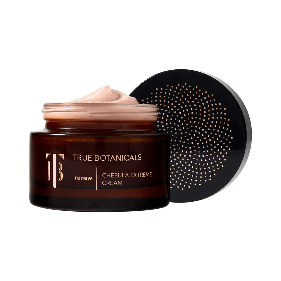 True Botanicals jar front view showing packaging and moisturizing benefit