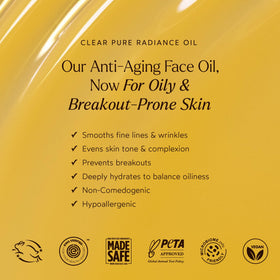 True Botanicals close-up oil drop texture demonstrating quick absorption benefit