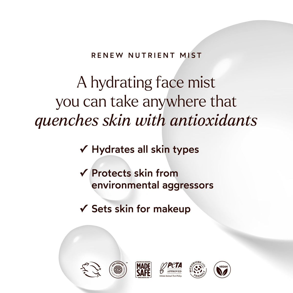 True Botanicals fine mist texture closeup highlighting even spray for instant hydration