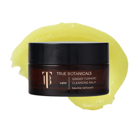 True Botanicals cleansing balm front tub highlighting calming benefits