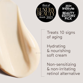 True Botanicals open jar showing soft cream texture and moisturization