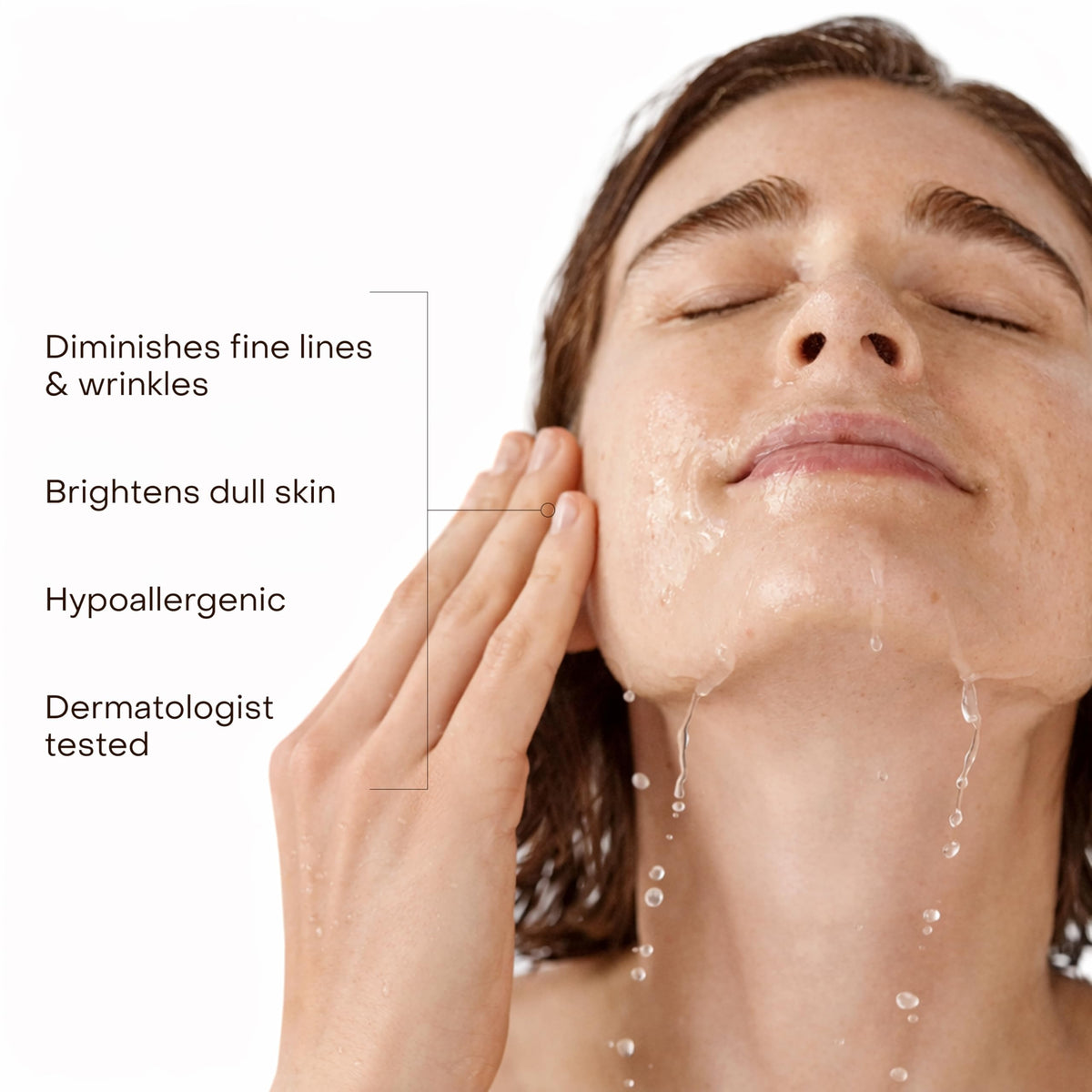 True Botanicals creamy cleanser texture close-up showing rich moisturizing feel