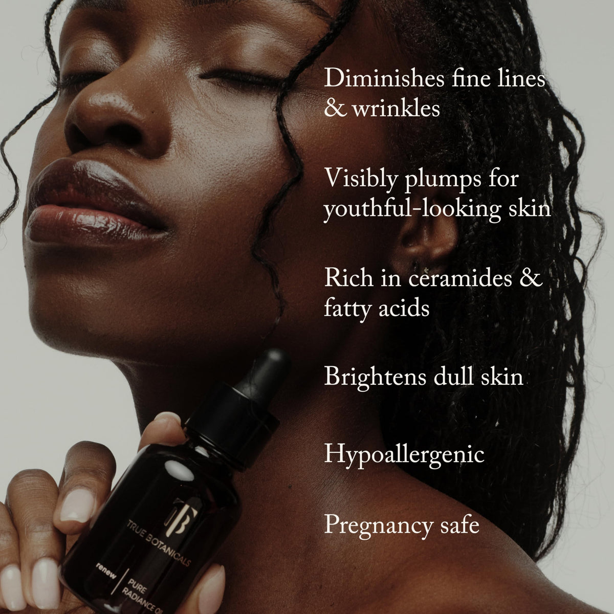 True Botanicals rosehip seeds ingredient close-up highlighting antioxidant support