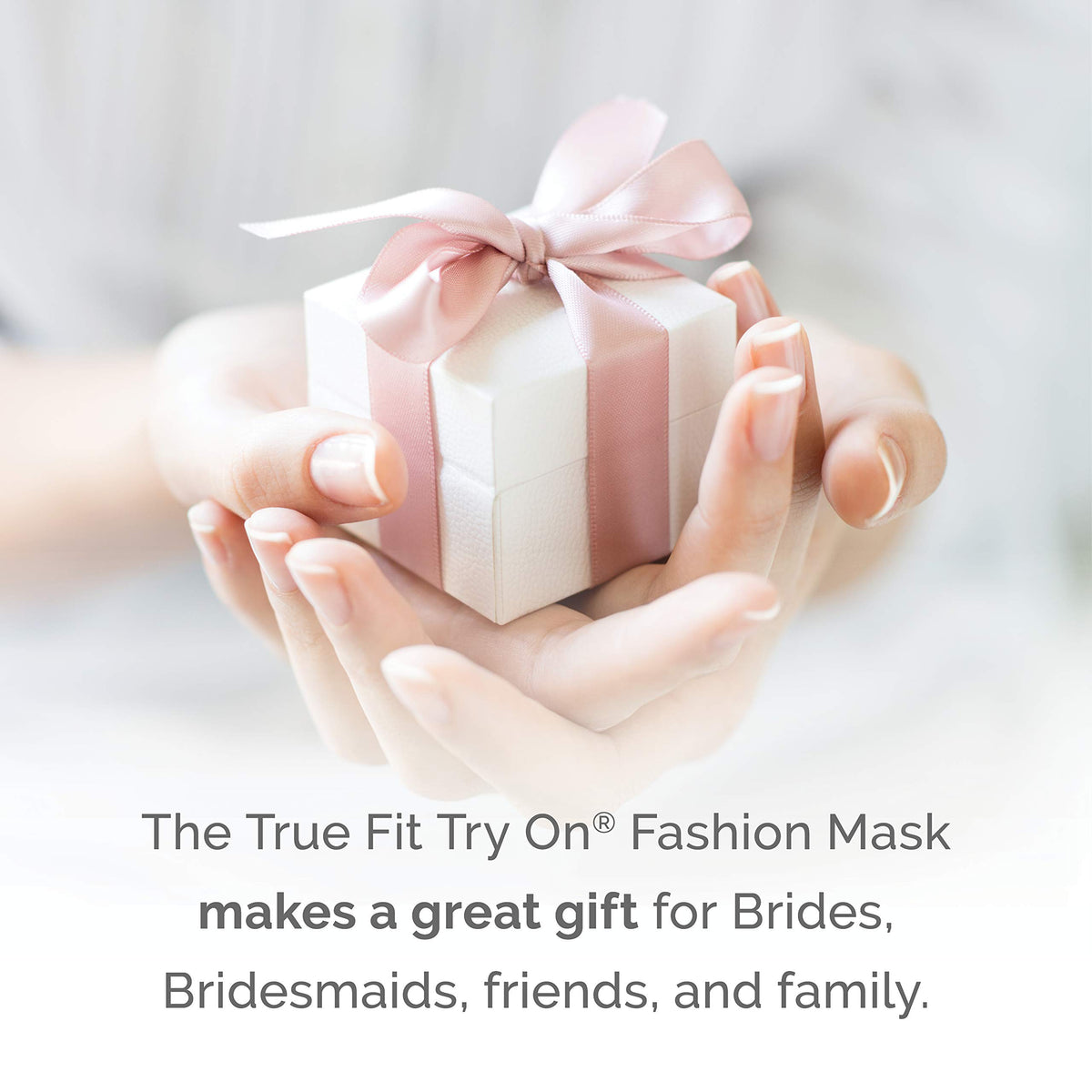 True Fit Try On mask tucked in travel purse showing on-the-go protection