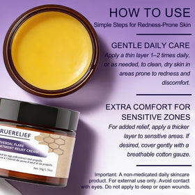 TRUERELIEF thyme and tea tree oil ingredients emphasizing soothing botanicals