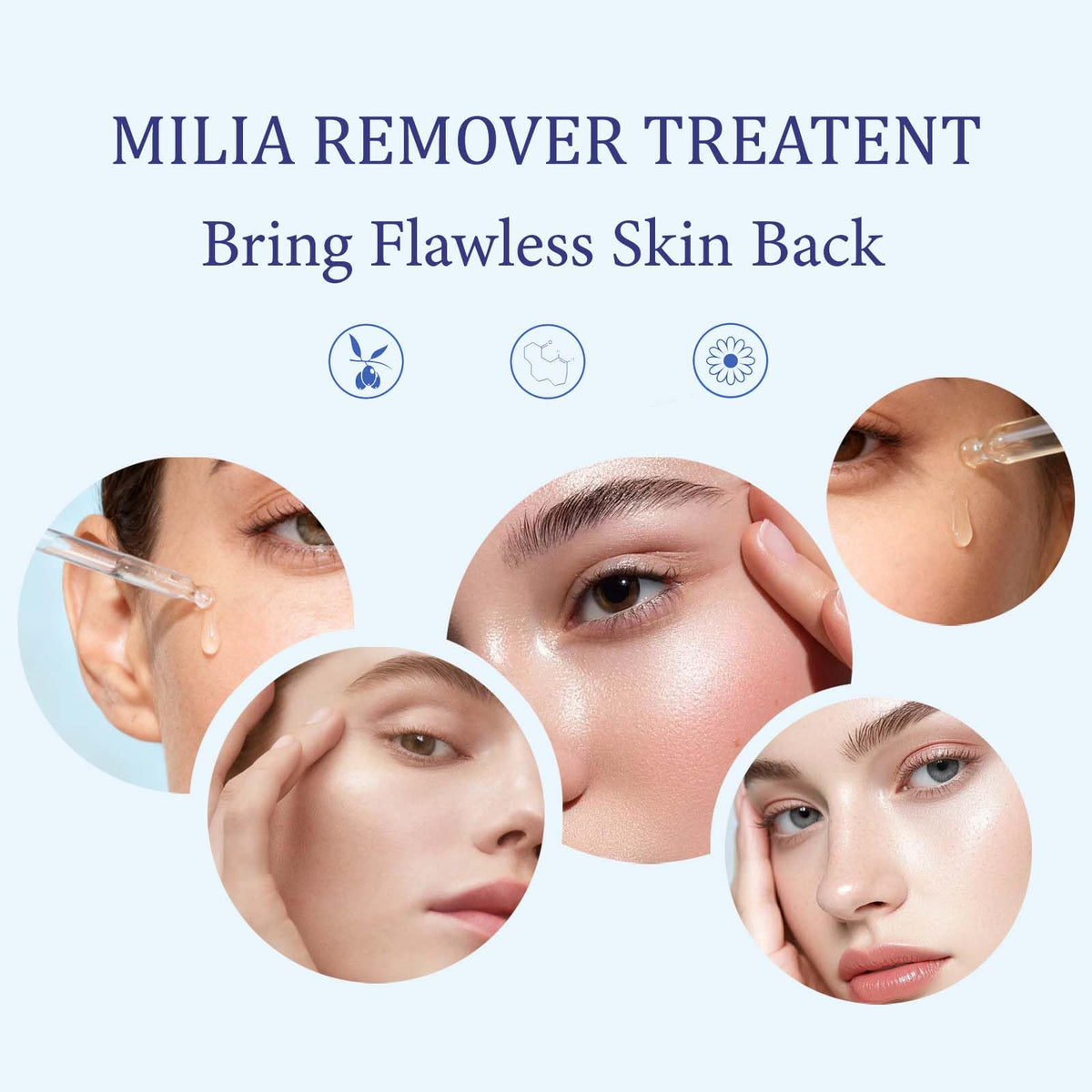 TRUERELIEF serum texture close-up on finger, smooth lightweight feel benefit