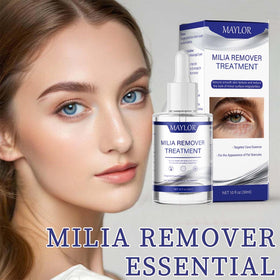 TRUERELIEF applying serum under eye, gentle targeted smoothing benefit
