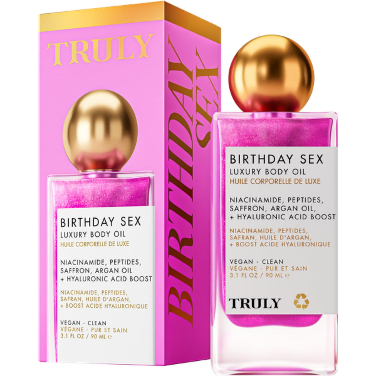 Truly Birthday Sex front bottle showing elegant packaging and luxury finish