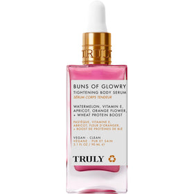 Truly product label close-up showing vegan and cruelty-free benefits