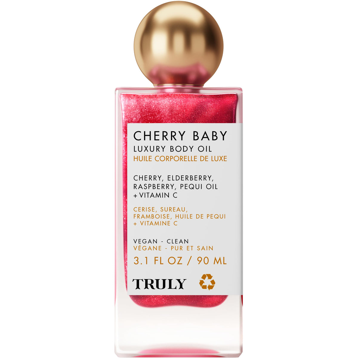 Truly Cherry Baby in bathroom setting showing daily routine and self-care benefit