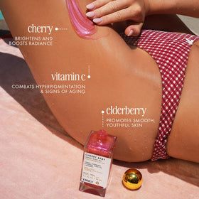 Truly Cherry Baby close-up shimmer on skin showing radiant finish benefit