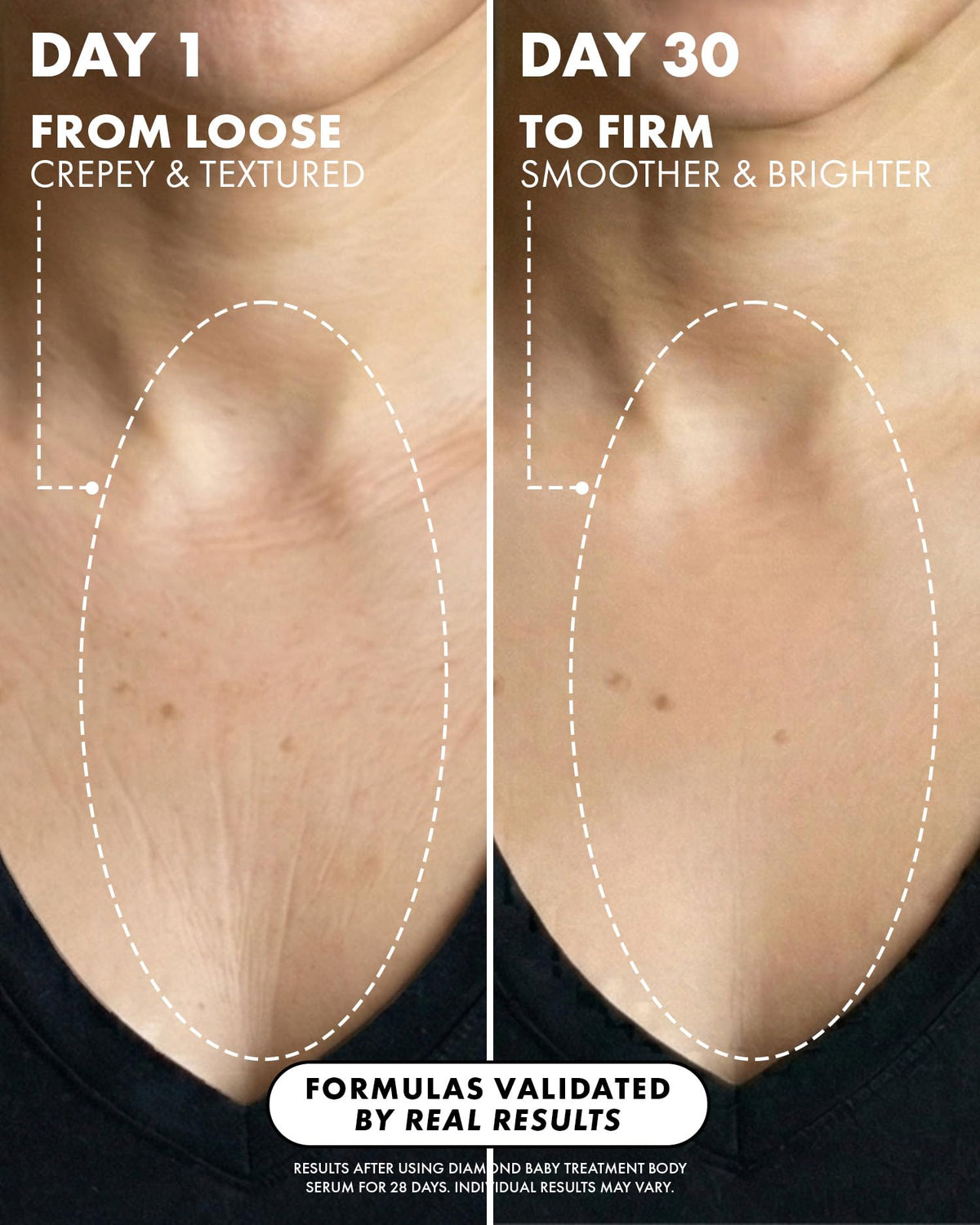 Truly applying serum to face, demonstrating lightweight absorption and glow