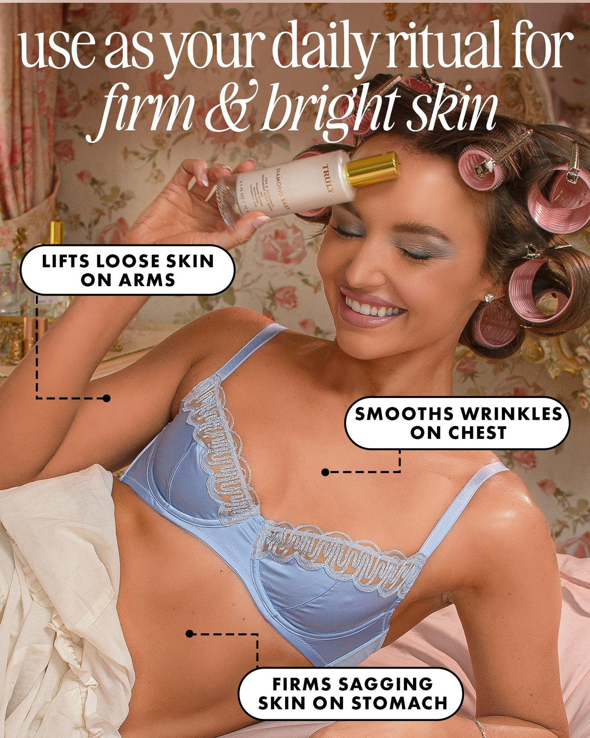 Truly ingredient visual with resveratrol, emphasizing antioxidant brightening support