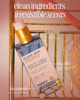 Truly label and ingredient list close-up showcasing key actives