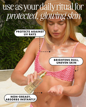 Truly Solar Baby scent visual with coconut and pineapple suggesting tropical fragrance enjoyment