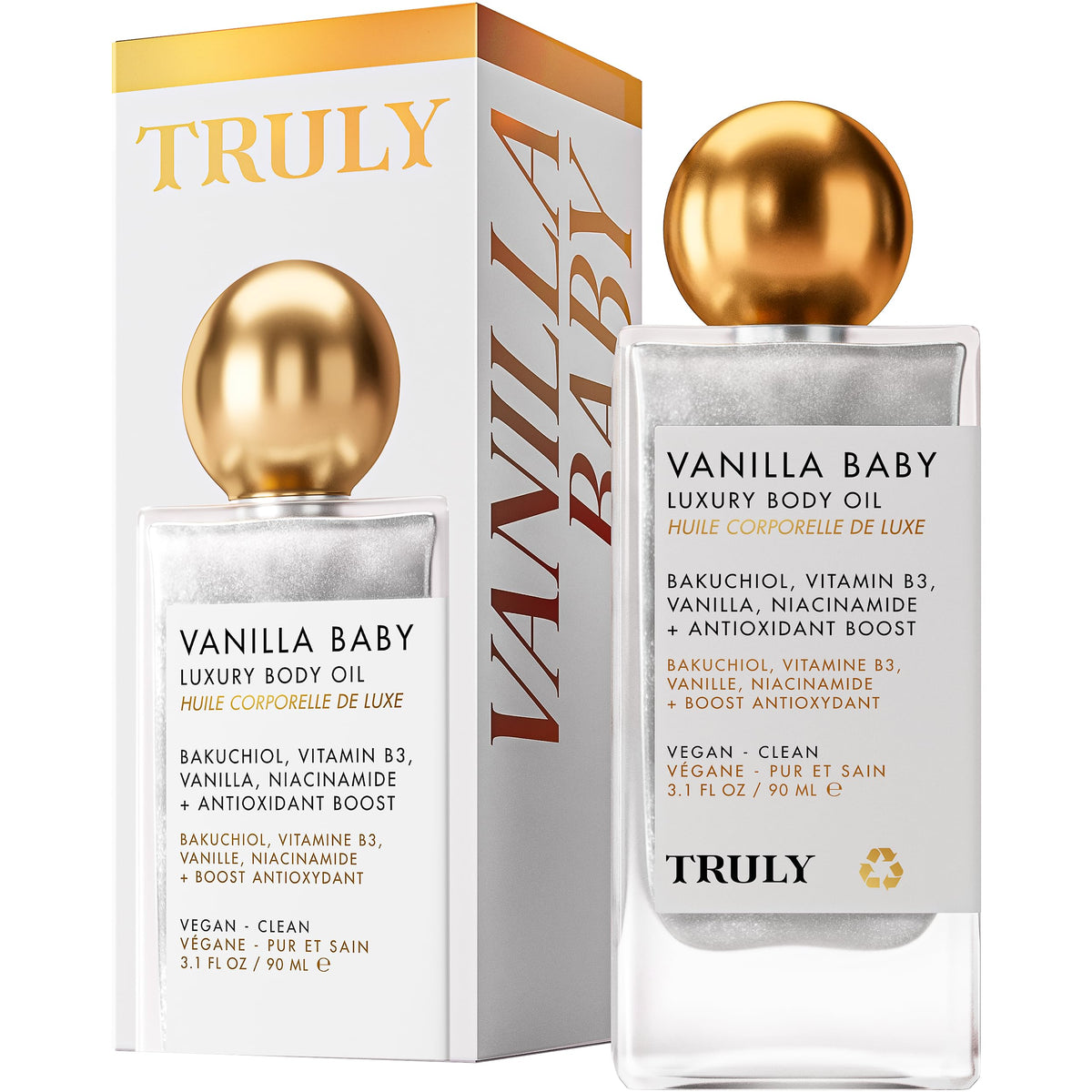 Truly front bottle showing elegant packaging and instant luxurious appeal