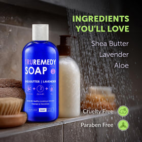 Truremedy Naturals being applied in shower demonstrating gentle hydration