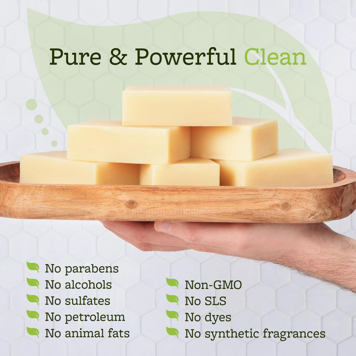 Truremedy Naturals bar in hand showing 4 oz size and travel convenience