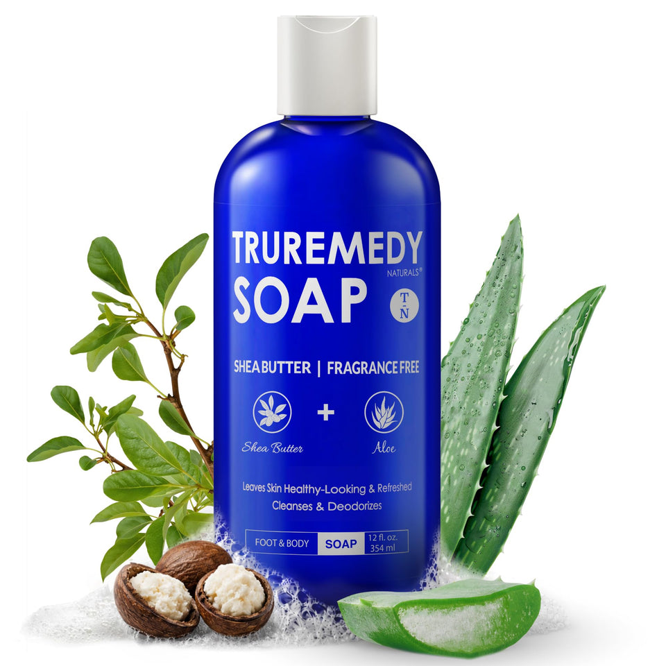 Truremedy Naturals front packaging showing unscented moisturizing wash