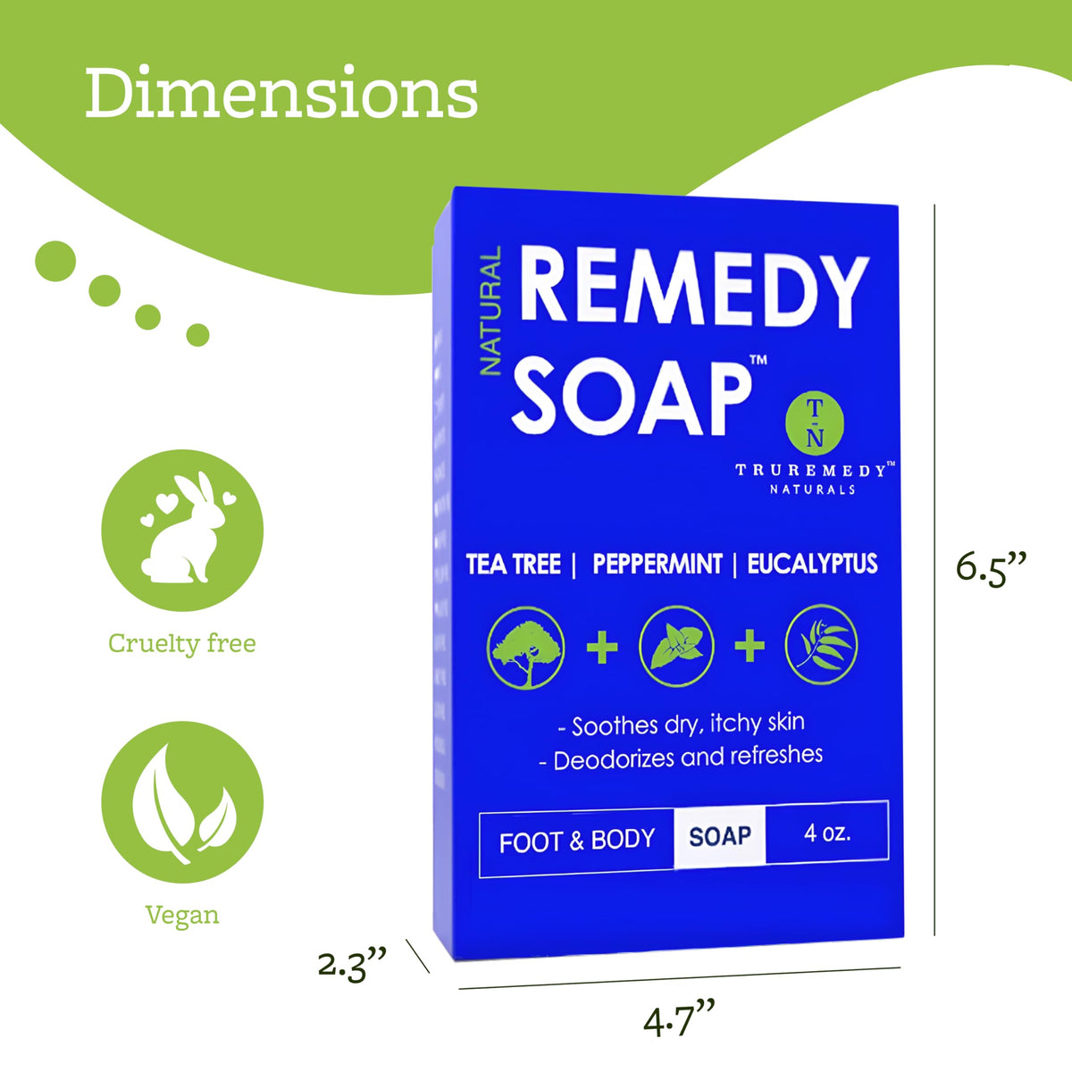 Truremedy Naturals label and ingredient list detail highlighting natural oils