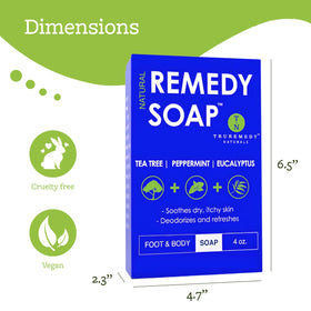 Truremedy Naturals label and ingredient list detail highlighting natural oils