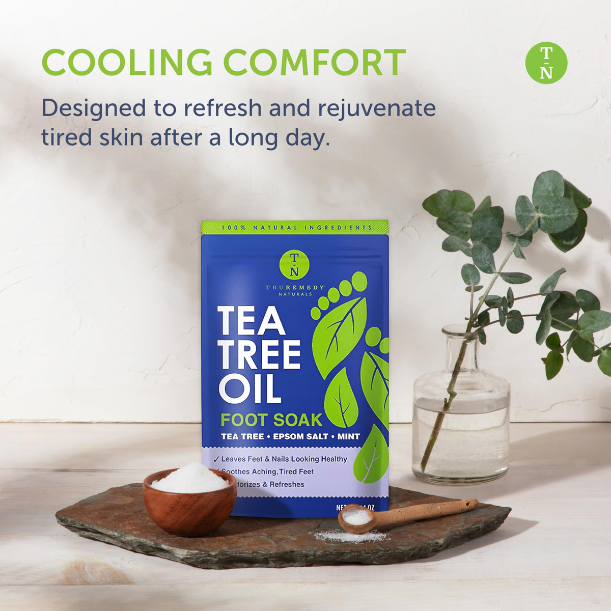 Truremedy Naturals pumice and soak after soaking to soften calluses